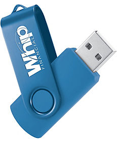 Technology Promotional Items: 8 GB Two Tone Rotate Flash Drive